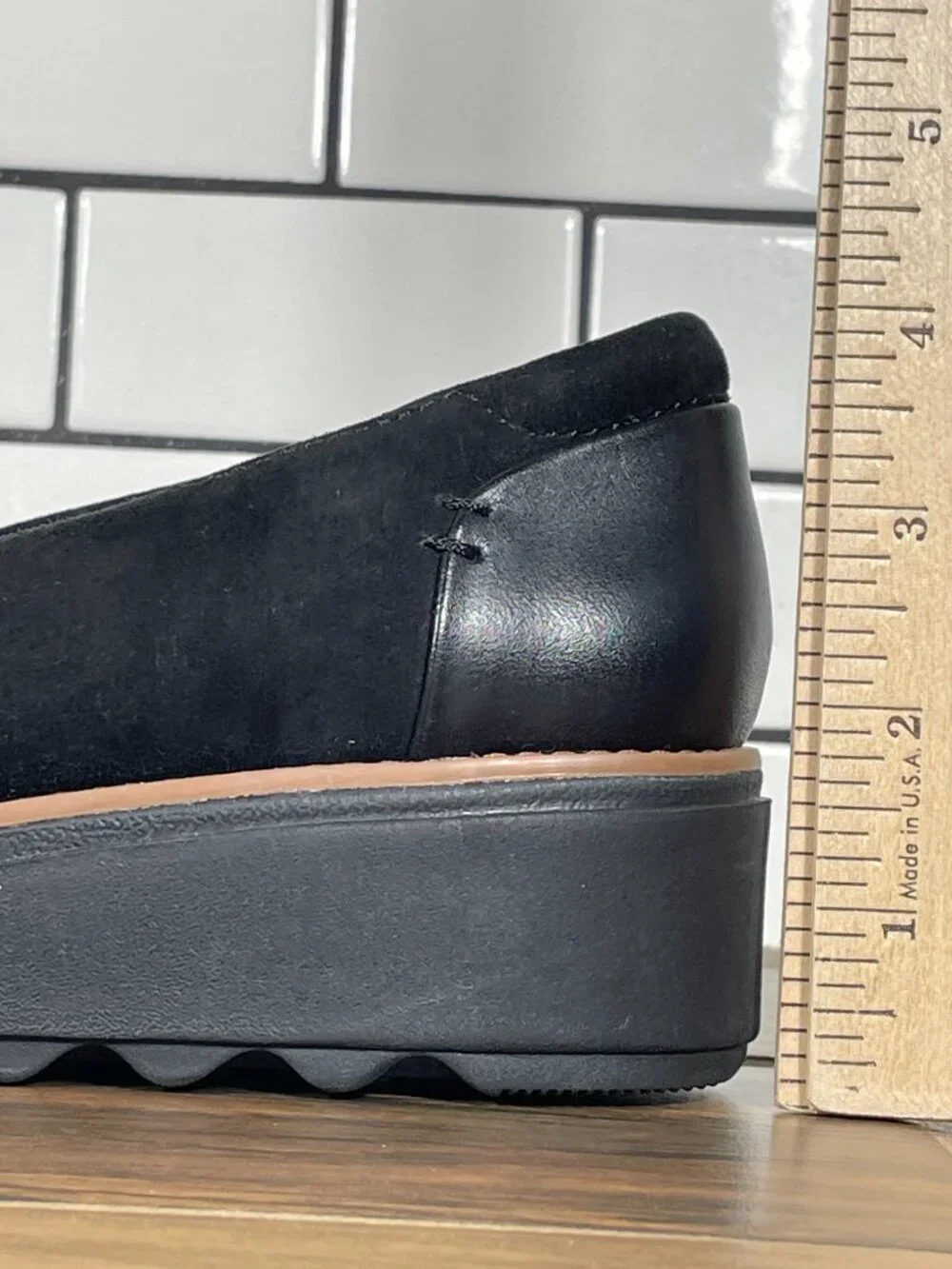 Clarks Sharon Dolly Shoes Womens Size 7 Black Suede Slip On Comfort Loafers